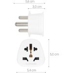 Kalanka - 2x adaptateur afrique du sud - type m - adaptateur compact - compatible prise népal inde mozambique ... Kalanka - 2x adaptateur afrique du sud - type m - adaptateur compact - compatible prise népal inde mozambique ...