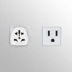 Kalanka - 2x adaptateur voyage usa - type b - adaptateur compact - compatible prise etats - unis canada ... Kalanka - 2x adaptateur voyage usa - type b - adaptateur compact - compatible prise etats - unis canada ...