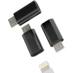 Kalanka - lot de 3 adaptateurs de charge lightning femelle vers micro usb mâle compatible avec samsung ... Kalanka - lot de 3 adaptateurs de charge lightning femelle vers micro usb mâle compatible avec samsung ...