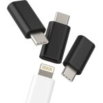 Kalanka - lot de 3 adaptateurs lightning vers usb c pour iphone 16 15 pro - pour apple ipad - compatible ...