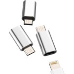 Kalanka - lot de 3 adaptateurs micro usb mâle vers lightning femelle compatibles avec samsung galaxy ... Kalanka - lot de 3 adaptateurs micro usb mâle vers lightning femelle compatibles avec samsung galaxy ...