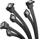 Kalanka - ¿ 3 cbles sata - 3 6 gb / s ¿ 30 cm, coud  90 (cble de donnes, 6 gbit / s, sata - iii ...