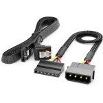 Kalanka - 30cm jeu de cbles molex 4 broches vers sata 15 broches avec cble sata coud 60 cm - cble ...