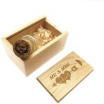 Kalanka - 32 go usb flash drive drive bouteille avec bote en bois cl cl usb pour mariage, amis, famille ...