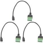 Kalanka - 3pcs adaptateur de bornier  vis usb 5 broches mle  5 broches connecteur  vis