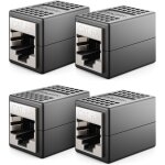 Kalanka - 4 pièces rj45 coupleur (10 gbit / s) - extension câble réseau adaptateur ethernet - compatible ... Kalanka - 4 pièces rj45 coupleur (10 gbit / s) - extension câble réseau adaptateur ethernet - compatible ...