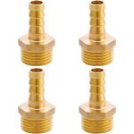 Kalanka - lot de 4 raccords de raccord de tuyau en laiton g1 / 2 (ø20, 3 mm) ag x 10 mm, raccord de ... Kalanka - lot de 4 raccords de raccord de tuyau en laiton g1 / 2 (ø20, 3 mm) ag x 10 mm, raccord de ...
