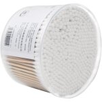 Kalanka - 500 pi�ces coton - tiges en bambou, bamboo cotton swabs, cotons - tiges � double pointe ronde ...