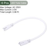 Kalanka - 6 pcs t5 t8 led tube connecteur round câble, extensible cordon avec double fin connecter éclairage ... Kalanka - 6 pcs t5 t8 led tube connecteur round câble, extensible cordon avec double fin connecter éclairage ...