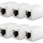 Kalanka - 6 pices rj45 coupleur (10 gbit / s) cble lan extension cble rseau adaptateur ethernet connecteur ...