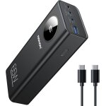 Kalanka - 65w batterie externe 26800mah power bank: 4 ports batterie chargeur portable usb c pd 3. 0 ...