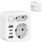 Kalanka - 7 in 1adaptateur prise americaine usa canada française adaptateur de voyage avec 2 usb - a ... Kalanka - 7 in 1adaptateur prise americaine usa canada française adaptateur de voyage avec 2 usb - a ...
