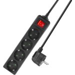 Kalanka - ac2440 bloc multiprise avec interrupteur lumineux, 4 prises, câble de 2 m, noir Kalanka - ac2440 bloc multiprise avec interrupteur lumineux, 4 prises, câble de 2 m, noir
