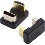 Kalanka - adaptateur, lot de 2, hdmi 1. 4 mle vers hdmi femelle, extension coude  360 degrs, en forme ...