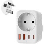 Kalanka - adaptateur australie 5 en 1 adaptateur de voyage australie avec 1 ac & 2 usb - c & 2 usb - ... Kalanka - adaptateur australie 5 en 1 adaptateur de voyage australie avec 1 ac & 2 usb - c & 2 usb - ...