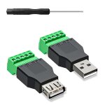 Kalanka - adaptateur de bornier  vis usb a 2. 0 vers bloc terminal  5 broches adaptateur convertisseur ...