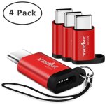 Kalanka - adaptateur type c, adaptateur micro usb vers usb c [lot de 4] synchronise et charge pour new ...