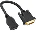 Kalanka - adaptateur de cble hdmi vers dvi - bidirectionnel - dvi - d mle dual link vers hdmi femelle ...