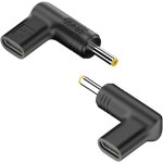 Kalanka - adaptateur de chargeur usb type c 19, 5v 4, 0 x 1, 7mm charge rapide pd pour toshiba chromebook ...