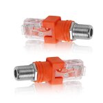 Kalanka - adaptateur coax to ethernet rj45 ¿ moca adapter et dsl adapter, f femelle à rj45 mâle, koaxial ... Kalanka - adaptateur coax to ethernet rj45 ¿ moca adapter et dsl adapter, f femelle à rj45 mâle, koaxial ...