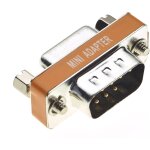Kalanka - adaptateur convertisseur de coupleur null modem miniature mle vers femelle 9 broches - facile ...