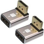 Kalanka - adaptateur de coupleur displayport 1. 4 8k, mle dp  angle droit  90 degrs pour connecteur ...