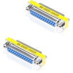 Kalanka - adaptateur db25 femelle vers femelle, changeur de genre rs232 d - sub 25 pin connecteurs pour ...