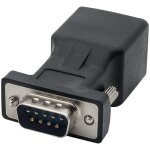 Kalanka - adaptateur db9 rs232 mle vers connecteur femelle rj45 db9 vers lan cat5 cat6 rj45 rseau ethernet ...