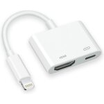 Kalanka - adaptateur digital av hdmi, dongle hdmi compatible avec iphone 14 13 12 11 xs max xs xr x 8 ...