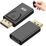 Kalanka - adaptateur displayport vers hdmi 4k - 2 pices pour pc, tv, moniteur et projecteur