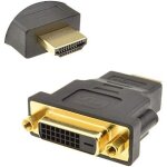 Kalanka - adaptateur dvi  hdmi (dvi - d dual link 24 + 1) adaptateur hdmi mle  dvi femelle avec cordon ...
