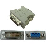 Kalanka - adaptateur dvi male (dvi - d 24 + 1) vers vga femelle (sub 15) pour digital vga uniquement ...