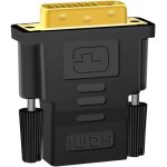 Kalanka - adaptateur dvi vers hdmi (24 + 1), adaptateur hdmi femelle vers dvi mle 1080p full hd noir ...