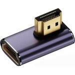 Kalanka - adaptateur d'extension hdmi 8k mle vers hdmi 2. 1 femelle vertical coud  90 degrs uhd  ...