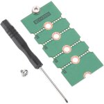 Kalanka - adaptateur d'extension de longueur m. 2 + m. 2 ngff / nvme 2230, 2242, 2260, 2280 support de ...