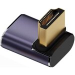 Kalanka - adaptateur hdmi mle vers hdmi 2. 1 femelle vertical coud  90 degrs vers le bas uhd - prend ...