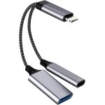Kalanka - adaptateur lightning usb 3. 0 cble otg pour apple iphone ipad (2 en 1) camra cl lecteur ...
