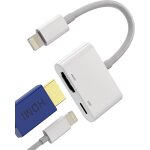 Kalanka - adaptateur lightning vers hdmi cble de tlphone portable vers tv adaptateur hd numrique ...