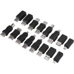 Kalanka - adaptateur micro usb femelle, 16pcs adaptateur multifonction usb 2. 0 convertisseur usb mâle ... Kalanka - adaptateur micro usb femelle, 16pcs adaptateur multifonction usb 2. 0 convertisseur usb mâle ...