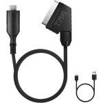 Kalanka - adaptateur pritel vers hdmi, convertisseur pritel vers hdmi avec cble hdmi, scart ver s ...