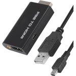 Kalanka - adaptateur ps2 vers hdmi avec sortie audio 3. 5 mm et cble hdmi 50 cm, convertisseur compatible ...