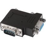 Kalanka - adaptateur rs232 db9 mle vers femelle  angle droit 90 degrs db9 connecteur  angle l pour ...