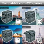 Kalanka - adaptateur universel de voyage pd20 w 2 usb 1 usb c et 1 ca prise intelligente multiple pour ... Kalanka - adaptateur universel de voyage pd20 w 2 usb 1 usb c et 1 ca prise intelligente multiple pour ...