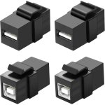 Kalanka - adaptateurs usb b vers usb a - insert keystone - sans soudure - connecteur usb 2. 0 type b ...