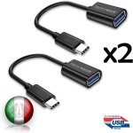 Kalanka - adaptateur usb type c 3. 1 10 gbit / s [lot de 2] adaptateur usb c mle vers usb a femelle ...
