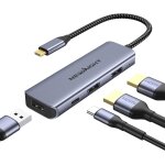 Kalanka - adaptateur usb c double hdmi, station d'accueil usb - c 4 en 1 pour deux crans, quipe de ...