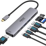 Kalanka - adaptateur usb c, selore usb - c vers hdmi 4k, ports usb 3. 0, lecture de carte sd / tf, hub ... Kalanka - adaptateur usb c, selore usb - c vers hdmi 4k, ports usb 3. 0, lecture de carte sd / tf, hub ...
