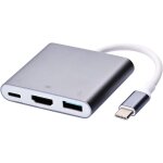 Kalanka - adaptateur usb c vers hdmi, usb 3. 0 type c vers hdmi 4k multiport av convertisseur avec port ...
