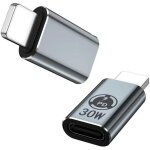 Kalanka - adaptateur usb c vers lightning, cble usb c, supporte 27w pd, et la synchronisation des donnes ...