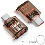 Kalanka - adaptateur usb vers usb c (2 packs), convertisseur usb type c mle vers usb a 3. 2 femelle, ...